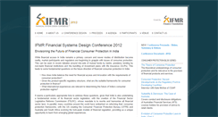 Desktop Screenshot of conference.ifmr.co.in